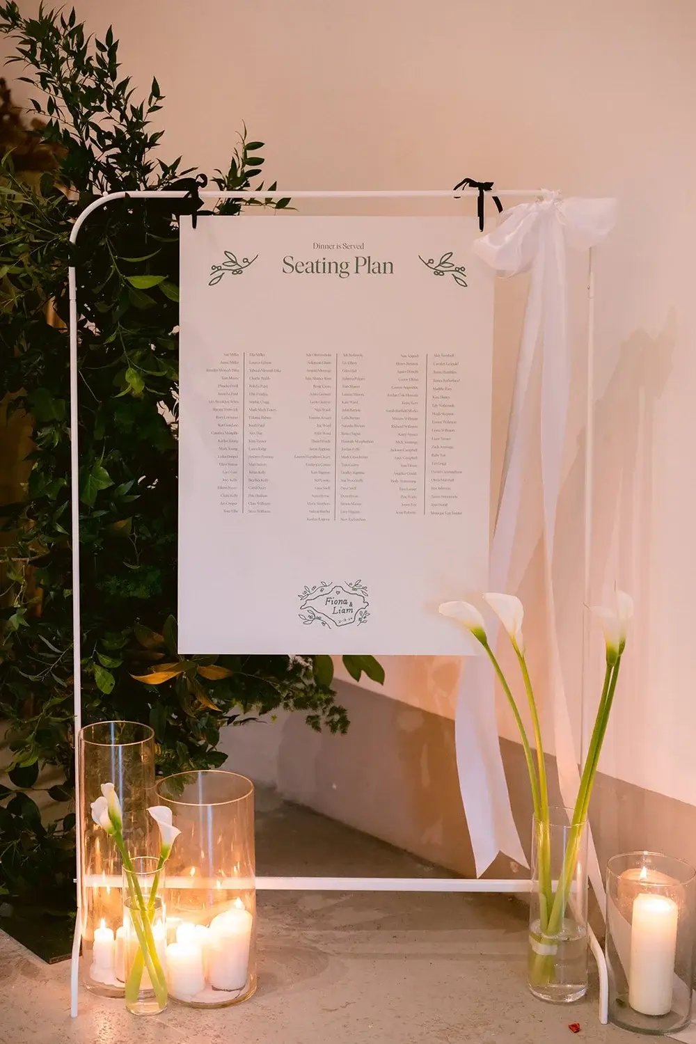 Wedding styling detail