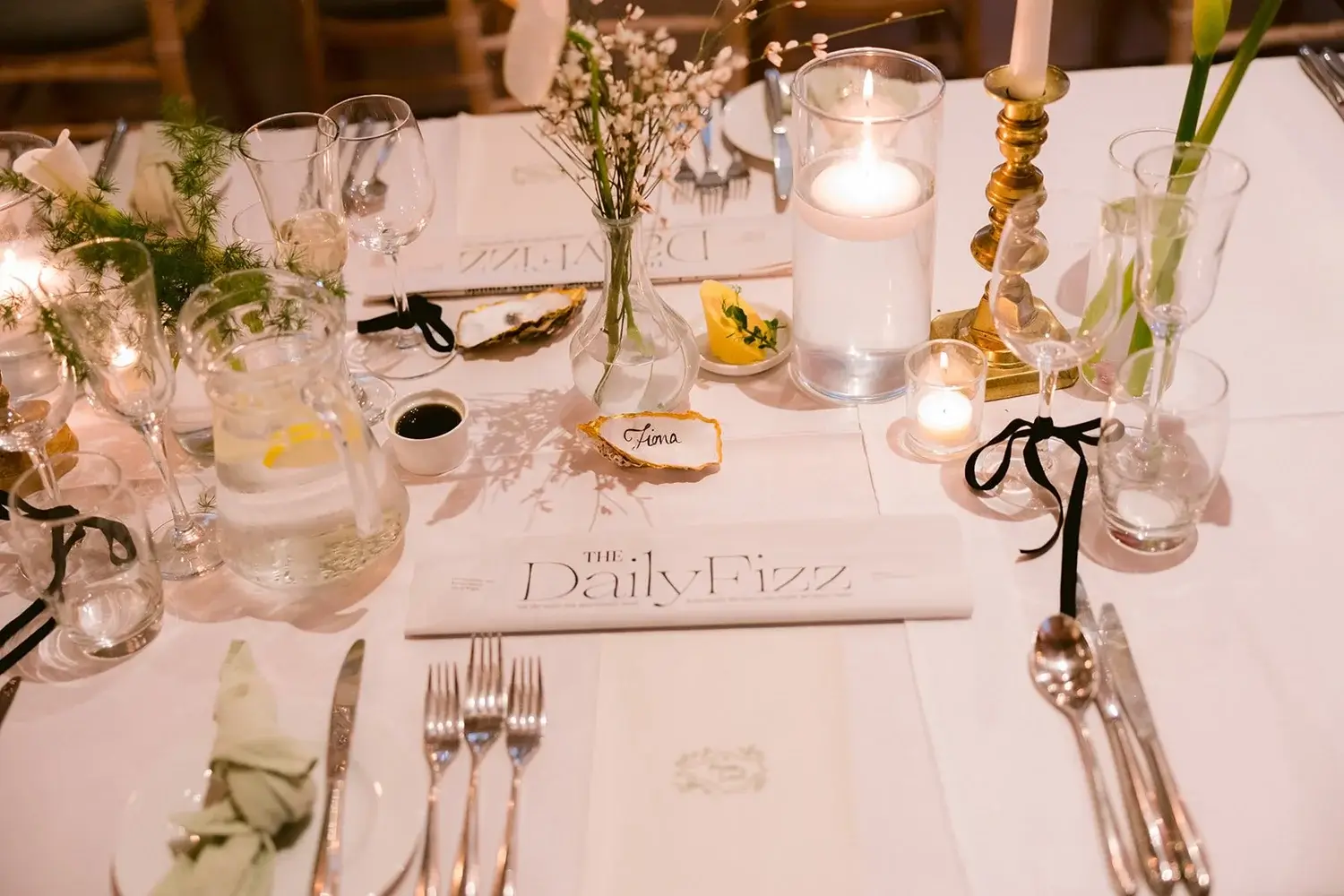 Wedding styling detail
