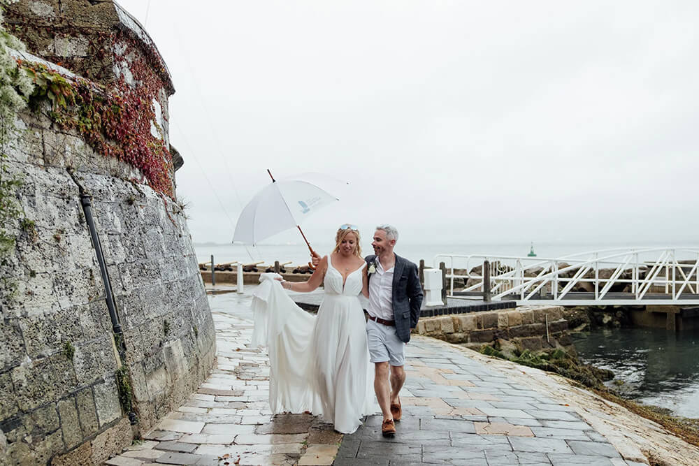 Rosie & Adam, signal flags aboard sailing yacht