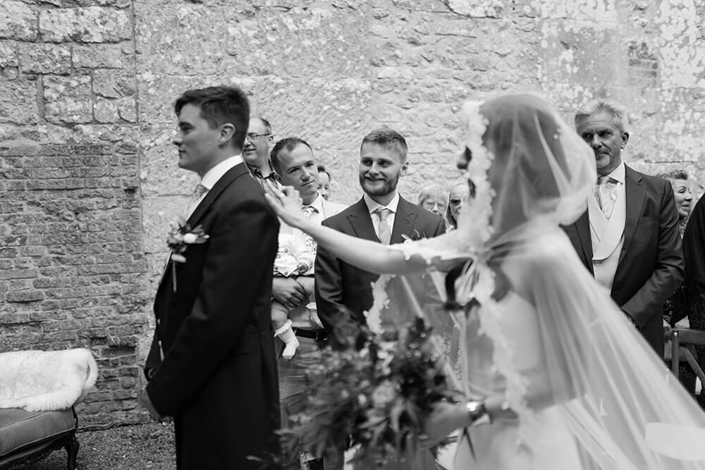 Rosie & George, floral and candlelight detail